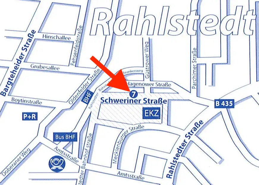 Praxis Anfahrt Karte